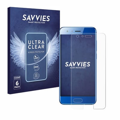 Savvies - Screenprotector voor Honor 9 - Folie Beschermfolie transparant 6 Stuks
