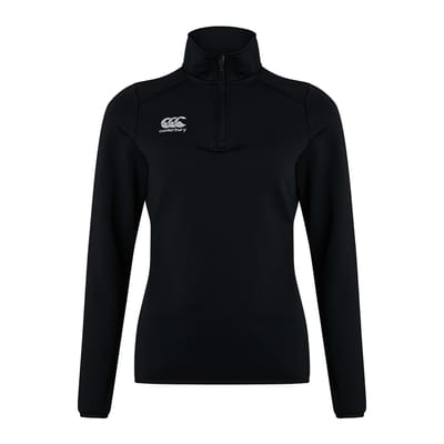 Canterbury Dames/Dames Club QZ Trainingsmidlayer (Zwart)