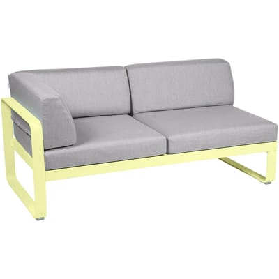 Fermob BELLEVIE hoekmodule links - A6 citroensorbet - 79 Flanelgrijs