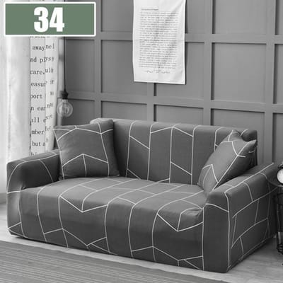 Elastische bankhoes hoes voor woonkamer L-vormige hoekbank bank fauteuil hoes beschermer 3 Seater 190-230cm