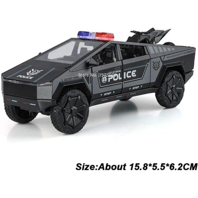 1:32 Speelgoed Pick-up Auto's Legering Diecast Modellen 6 Deuren Openbaar Miniature Voertuigen Met Licht Geluid Politieauto Voor Tafeldecoratie