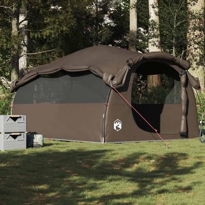 Familietent Tunneltent - Kampeertent Outdoor - Kamperen en Outdoor - Waterdicht Dubbel Dak - 6 Personen - Groen