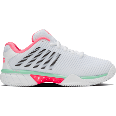 K-SWISS Tennisschoenen Hypercourt Express 2 Clay White/neon Pastel Pink/black Womens 42