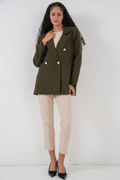 Dubbele Knop Classieke Blazer
