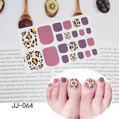 Prachtige multikleur, 44 Tips/2Vel Manicure Teen Nagel stickers,Nageldecoratie,Nagellak,Plaknagels / Nageltips , 2 vel =44stuk