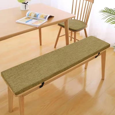 Bankkussen - Zitkussen Tuinbank - Buiten Zitten - Afneembare Hoes - 170 x 45 x 5 cm - Lichtbruin