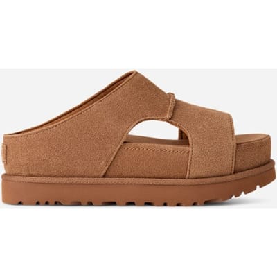 UGG® Goldenstar Hi Cutout-slipper in Brown, Maat 40, Suede