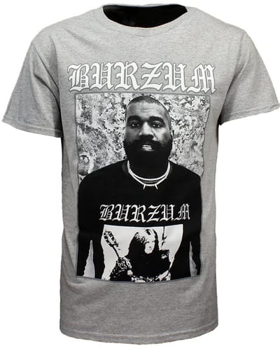 Burzum Kanye West T-Shirt Grijs - Officiële Merchandise - XXL