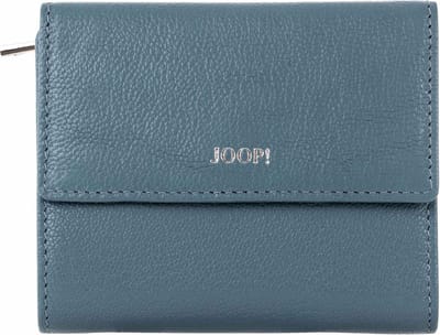 JOOP! Leren Portemonnee Lantea Simona Purse Midblue Blauwgrijs