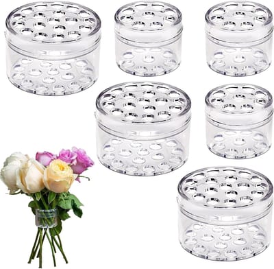 6 Spiral Ikebana Bloemsteunen voor DIY Bloemcreaties - Transparante Plastic Bloemhouders in 2 Maten