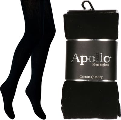 Apollo Pieten maillot - zwart - met gulp - voor heren - one size M/L - pieten accessoires