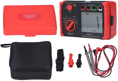 Isolatiemeter - Weerstand tester - Elektrische controle - DCV ACV metingen - DC250-1000V - Grijs
