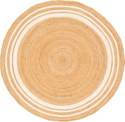 Pergamon Natuurvezeltapijt Jute Salsa Stripes Rond
