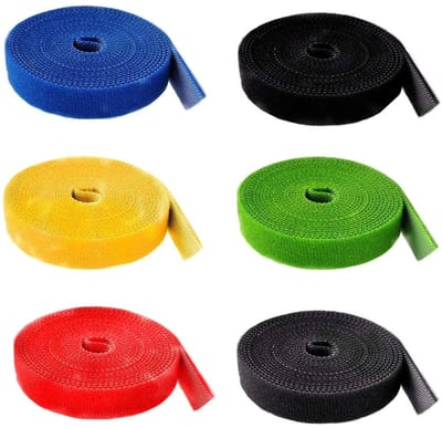 Dailygoods- Kabelbinders Herbruikbaar - Kabelorganiser - Verstelbaar - Klittenband - Bevestigingsband - 2 m Lengte - Kabelorganizer
