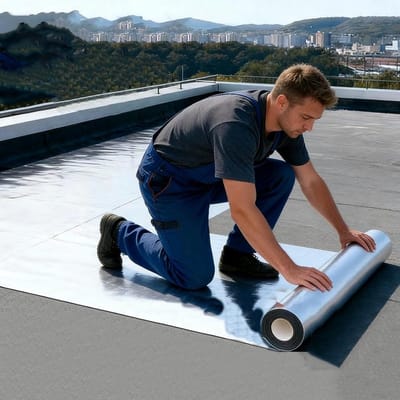 Dakreparatie Tape - Waterdicht Afdichtingsband - Daken Afdichten - Zelfklevend Bitumen - 50x100cm - Zilver