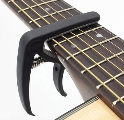 Gitaar capo voor 6 snaren tuning clamp stemmen slozz Zwart