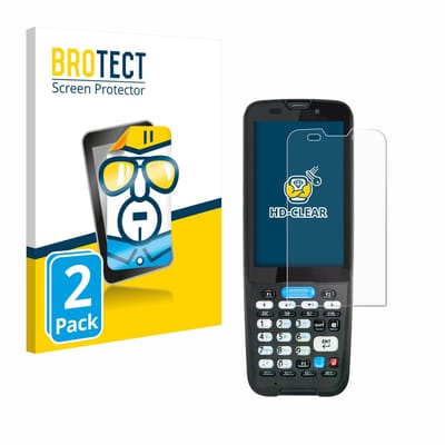 BROTECT - Screenprotector voor Unitech HT330 - Folie Beschermfolie transparant 2 Stuks
