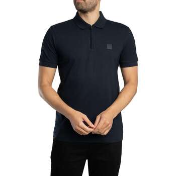 BOSS Passerzip Half Zip Polo Donkerblauw (navy) - Maat XXL - Heren