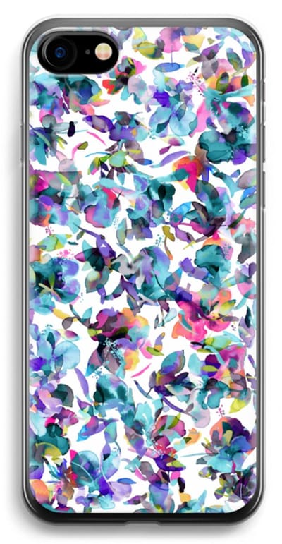 Case Company® - Hoesje geschikt voor iPhone 7 hoesje - Hibiscus Flowers - Soft Cover Telefoonhoesje - Bescherming aan alle Kanten en Schermrand