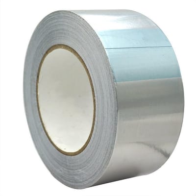 Sterke Aluminiumfolie Tape Zilver voor Afdichten en Isoleren - 30m x 50mm