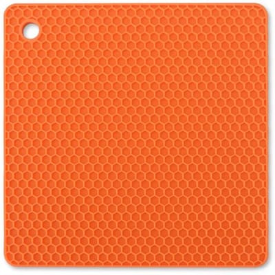 18cm Honingraat Siliconen Mat Drinkbeker Onderzetters Hittebestendige Placemat Kom Onderzetter Vierkant Antislip Pannenlap Keukenaccessoires 18x18cm