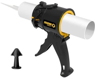 Compact kitpistool voor siliconen en afdichtmiddelen - 10 oz zonder staaf - 12:1 drukverhouding - ideaal voor doe-het-zelf projecten