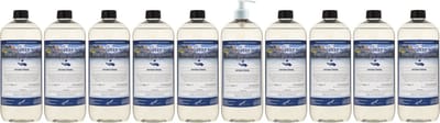 Handzeep No Scent No Colour 1 liter - set van 10 stuks - met gratis pomp - Voordeelverpakking