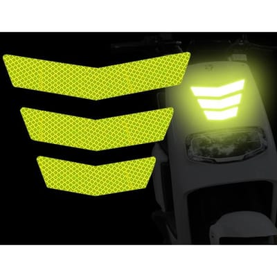 Spatbord Reflecterende Sticker Auto Elektrische Batterij Auto Waarschuwing Reflecterend Logo Decoratieve Sticker Lijn Pijl Kras 3PCS