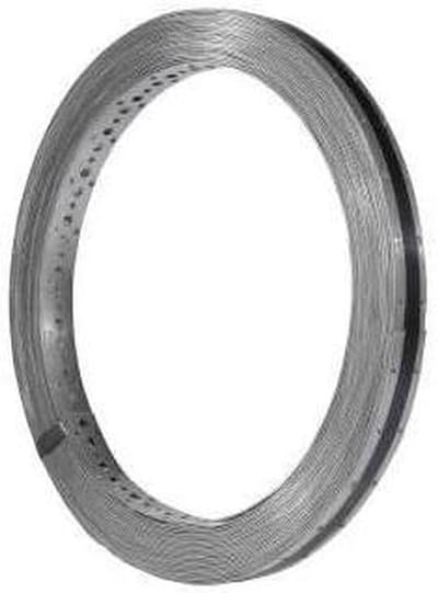 Geperforeerd Metaalband - Verstevigingsband - Bouwbevestiging - Verzinkt Staal - 60mm x 10m - Zilver