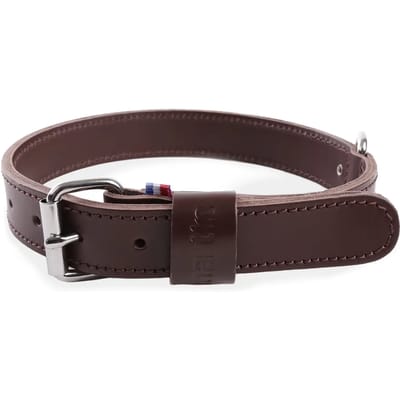 Halsband van rundleer met dubbele laag voor honden Martin Sellier 20/45