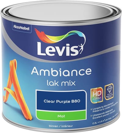 Levis - Ambiance Lak Mat Mix - Clear Purple B80 - Mengverf - 0,5 L