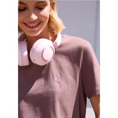 Shirt met ronde hals en geborduurd detail