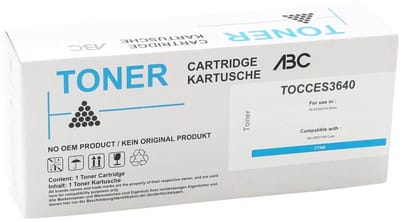 ABC huismerk toner geschikt voor Oki 42918927 cyan voor Oki ES 3640 Series S3640E ES3640MFP ES3640GA ES3640EX ES3640L