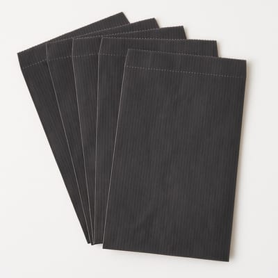 Professionele Cadeau zakjes - 50 Stuks - 11x17 cm - Papieren zakjes - Kraftpapier Zwart – Cadeauzakjes / Geschenkzakjes