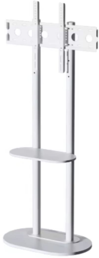 TV vloerstandaard Luxe Opulence - 40-75 inch - Wit - Standaard beugel - Staand - Robuust - In hoogte verstelbaar - 40KG