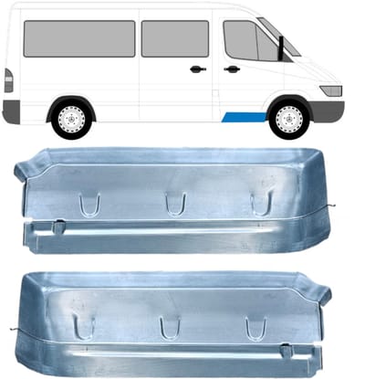 Reparatie voorste trap voor Mercedes Sprinter 1995-2006 / Links + Rechts / Set