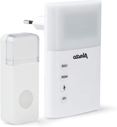 Draadloze Deurbel - Bel met Licht - Bezoek Melden - IP44 Waterdicht - 30 Meter Bereik - Wit