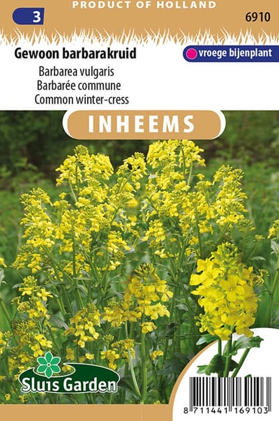 Sluis garden - Inheemse bloemenzaden - Gewoon barbarakruid - geproduceerd in Nederland