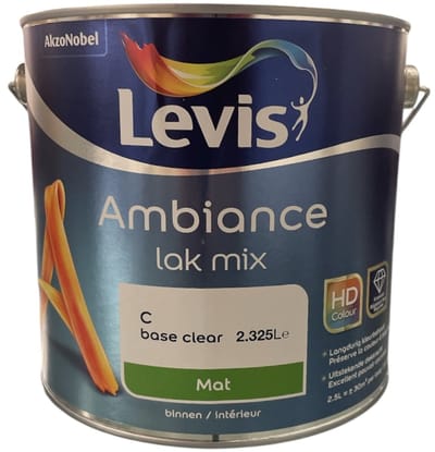 Levis Ambiance Lak Mat - Duurzame watergedragen matte lak - Hout en diverse ondergronden - Binnen - 2.50 L - RAL 9005 Zwart