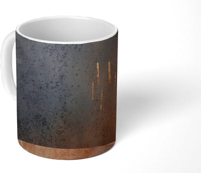 Mok - Koffiemok - Abstract - Goud - Design - Mokken - 350 ML - Beker - Koffiemokken - Theemok