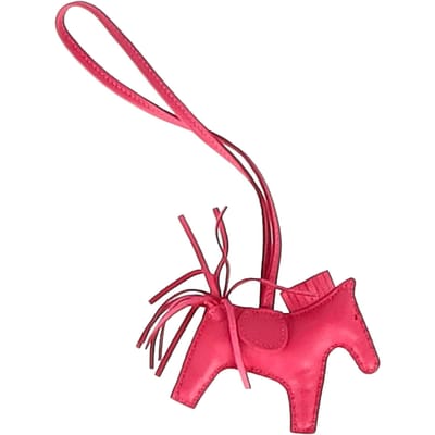 Hermès Rodeo PM Charme in Roze Leer