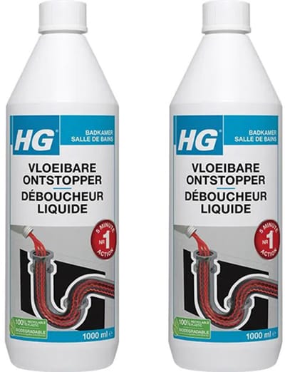 HG Vloeibare Ontstopper 2-pack met KD handschoenen