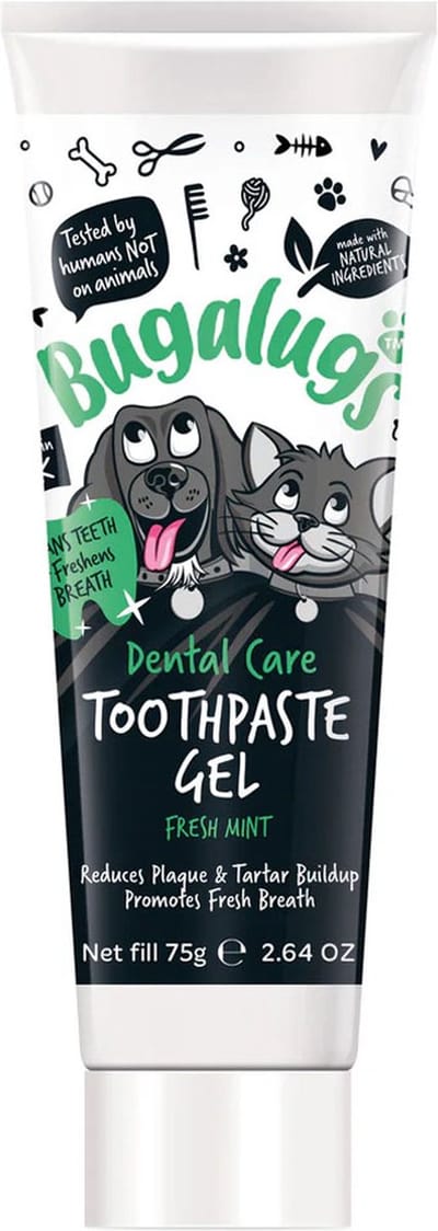 Bugalugs tandenpasta gel - Dierentandenpasta - Voor honden en katten - Gebitsverzorging - Fresh mint