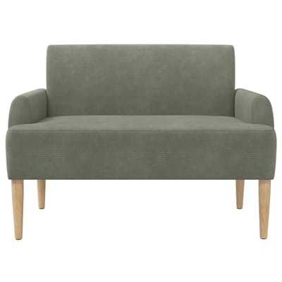 vidaXL - Lovingseat - met - knoopge - tuft - Lichtgrijs - 116 - x - 67 - x - 81 - cm