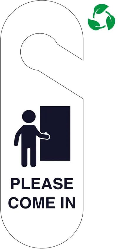Come in deurhanger - Forex Re materiaal | 30 x 10 cm