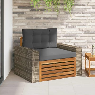 vidaXL - Buiten - Midden - Sofa - Naturel