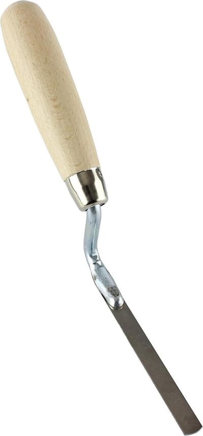 Voegentroffel - Fugijzer Troffel - Muren Voegen - Roestvrij Staal - 12 mm - Zilver