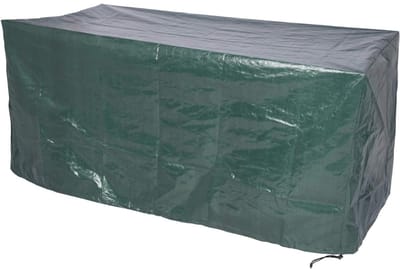 Famanu – Beschermhoes voor tuinmeubelen van polyethyleen - waterafstotend en weerbestendig - duurzame buitenhoes voor tafels en meubelsets - 193 x 136 x 88 cm - groen