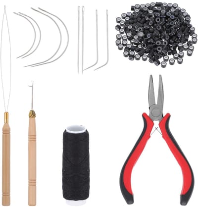 Dailygoods- Microring Extensions 200 Stuks - Siliconen Ringen - Haarverlenging - Gereedschapsset - Ergonomisch Ontwerp - Veilig en Zacht - Haarextensies