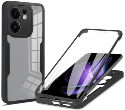 Hoesje geschikt voor Oppo Reno13 F 4G/5G / Reno13 FS 5G - Techsuit ColorVerse 360 Case met Screenprotector - Zwart